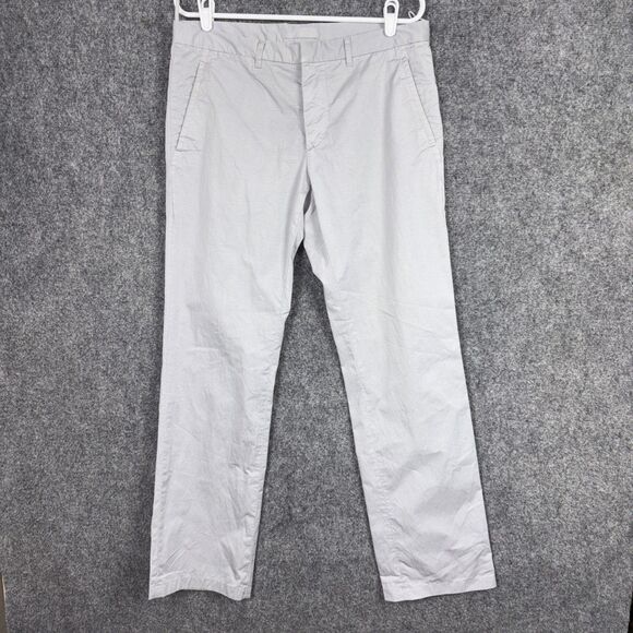 PRADA Pants Womens Size  16 Gray Classic Fit Nylon Blend Lightweight Casual - Picture 1 of 11